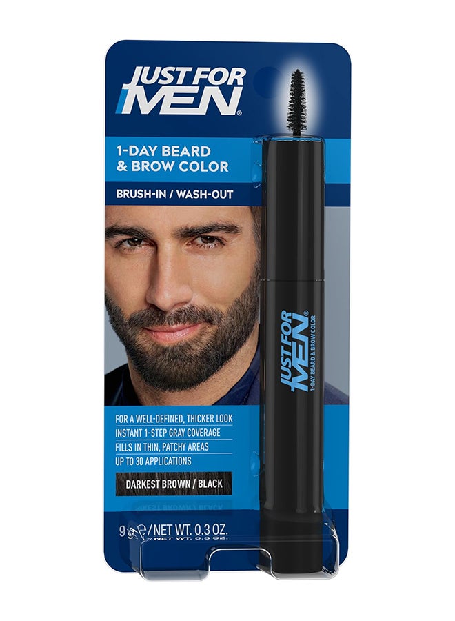 1-Day Beard and Brow Color Darkest Brown-Black 9Ml