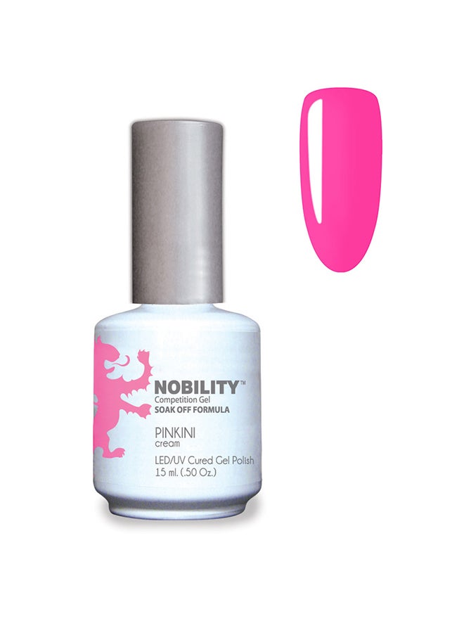 Gel Nail Polish 15 ml, Long Lasting, Chip Resistant, Requires Drying Under UV Led Lamp Pinkini Nbgp115
