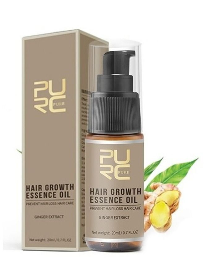 Hair Growth Essence Oil For Hair Fall Hair Regrowth & Scalp Treatment Ginger Essential Oil Supports Healthy Hair Thinning Treatment Hair Growth Oil for Women & Men 20ml