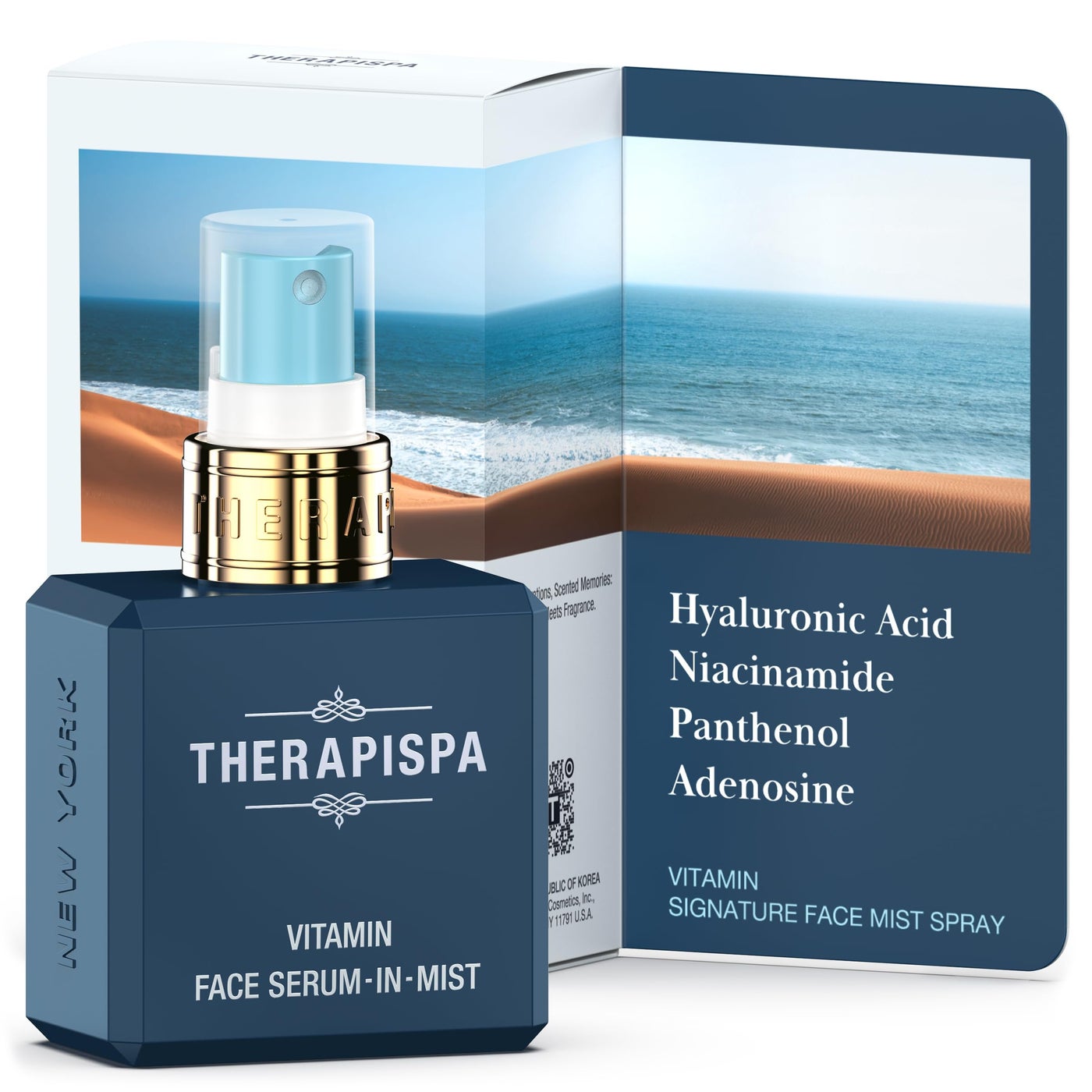 THERAPISPA Face Serum-In-Mist â€“ Glow-Boosting Face Mist & Spray Serum with Niacinamide, Panthenol & Hyaluronic Acid for Smoothing & Hydrating Skin (Vitamin, 2.0 fl oz)