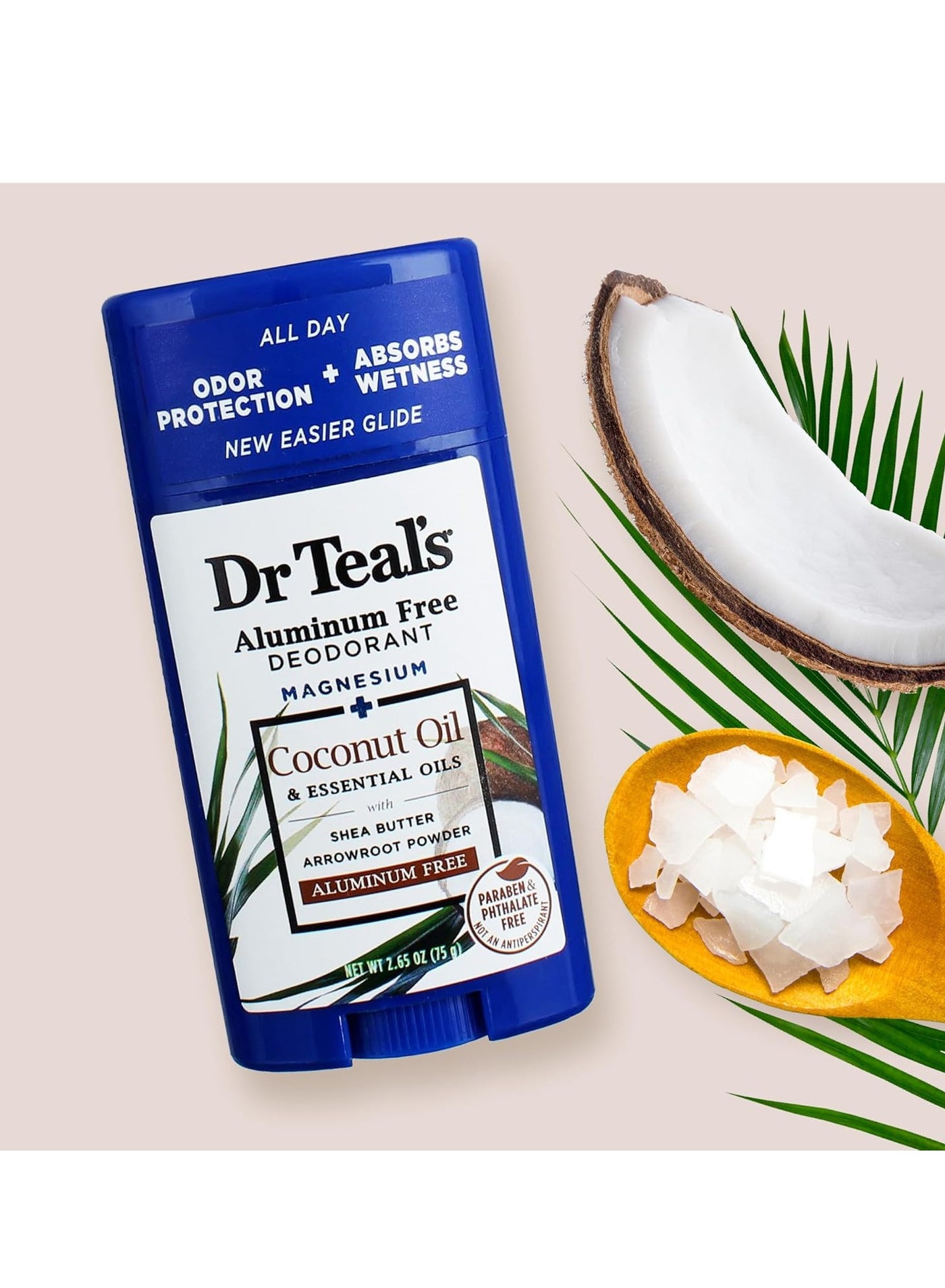 Dr Teal's Aluminum Free Deodorant Coconut 75G - image 4