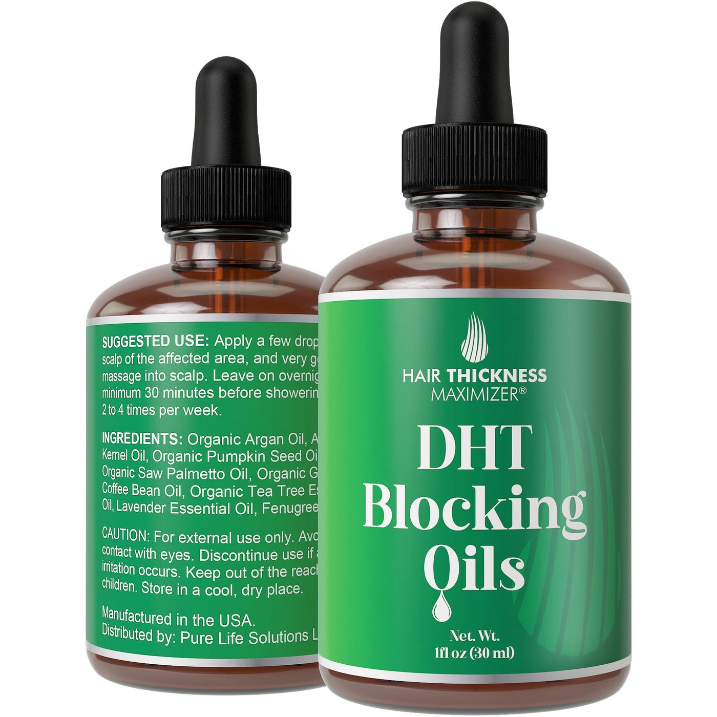 DHT Blocker for Women, Men √¢‚Ç¨‚Äú Strengthens & Hydrates Thinning, Dry Hair for a Healthier-Looking Scalp √¢‚Ç¨‚Äú Vegan & Unscented 1oz Serum
