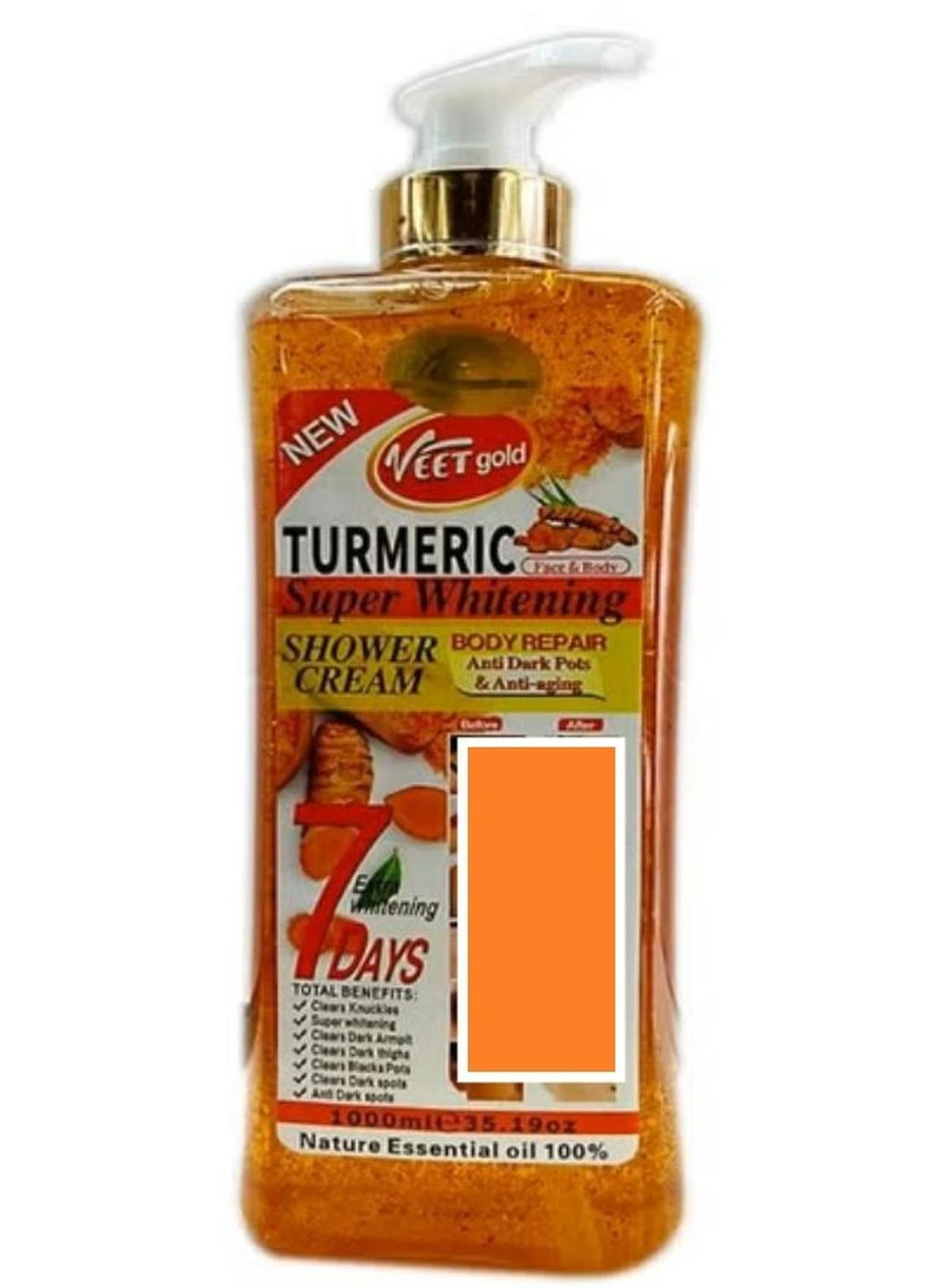 Turmeric Super Whitening Shower Cream 1000 ML