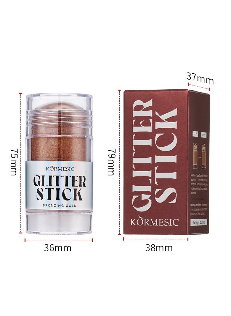 Bronze Gold Illuminating Highlighter Stick 32g - Enhance & Illuminate Skin Tone