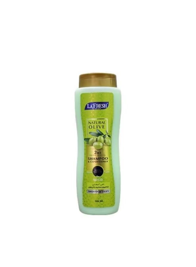 olive 2-in-1 Shampoo & Conditioner with Keratin & Biotin 500 ml