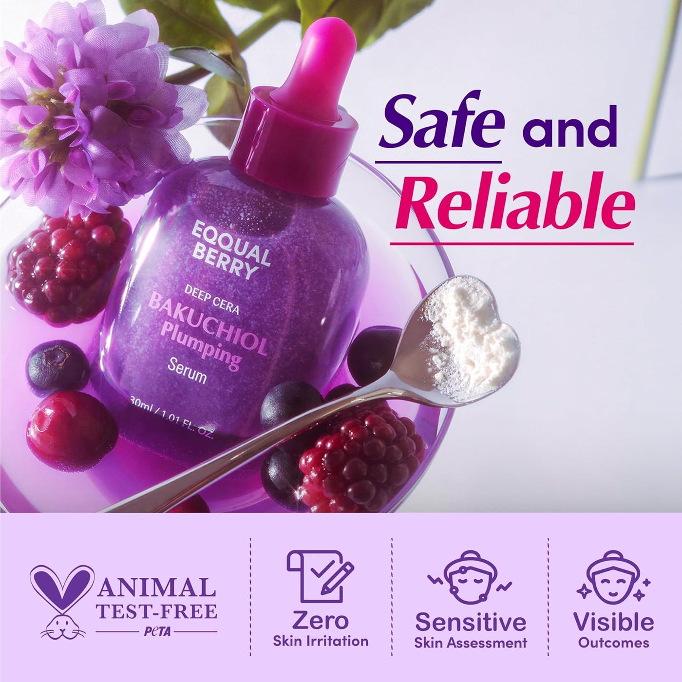 Pack Of 2 Bakuchiol Plumping Serum 30ml | Plant-Based Retinol Alternative Face Serum | Anti-Aging, Firming & Hydrating for All Skin Types - image 6