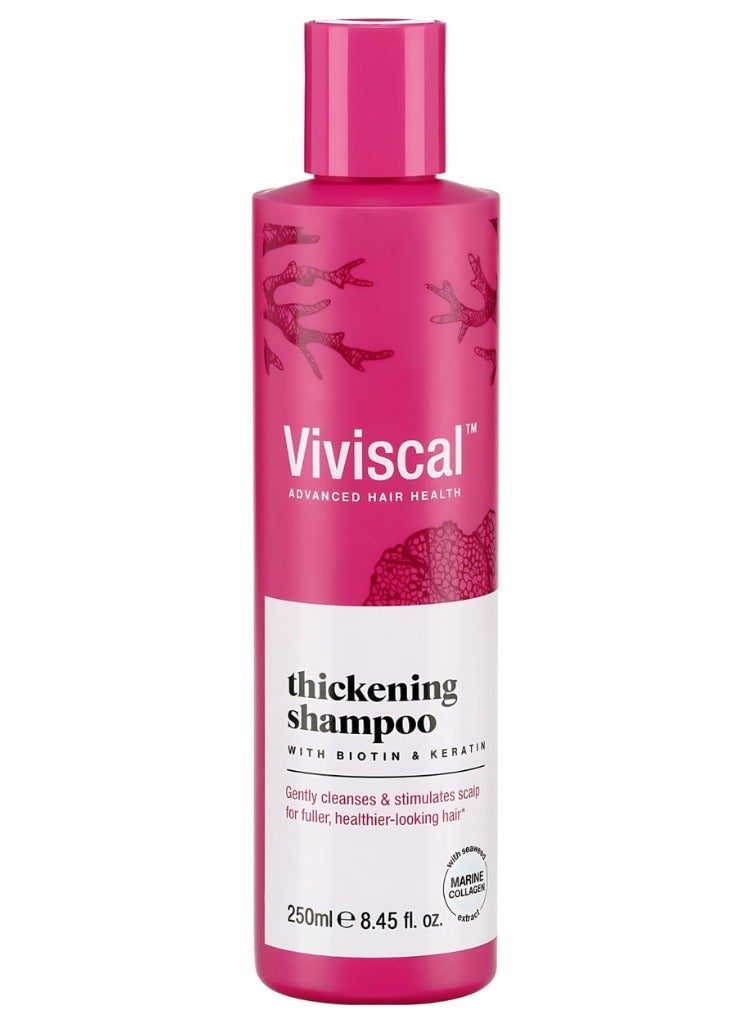 Hair Thickening Shampoo for Women Formulated with Biotin, Keratin & Marine Collagen,  Shampoo for Thinning Hair, Hair Fall, and Hair Volume –  250ml