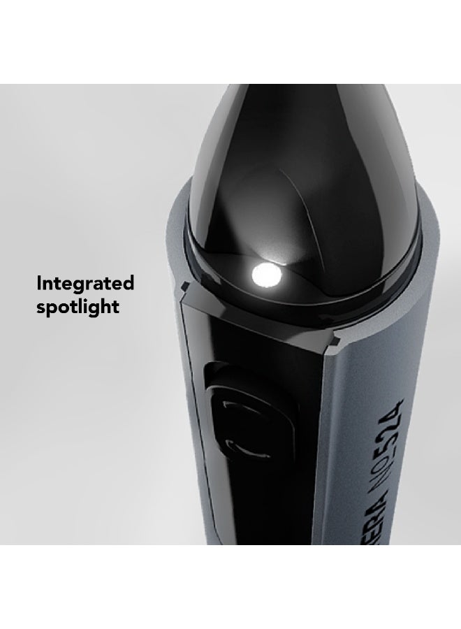 CRR524 Unisex Cosmetic Hair Trimmer, 0.4mm Precision Cut, Integrated Spotlight, Cordless & Portable, Battery Powered, For Nose Hair, Upper Lips, Ear, Eyebrow, Sideburns & Facial Hair, 2 Years Warranty - image 3
