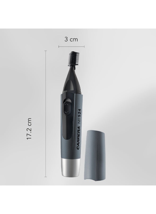CRR524 Unisex Cosmetic Hair Trimmer, 0.4mm Precision Cut, Integrated Spotlight, Cordless & Portable, Battery Powered, For Nose Hair, Upper Lips, Ear, Eyebrow, Sideburns & Facial Hair, 2 Years Warranty - image 6