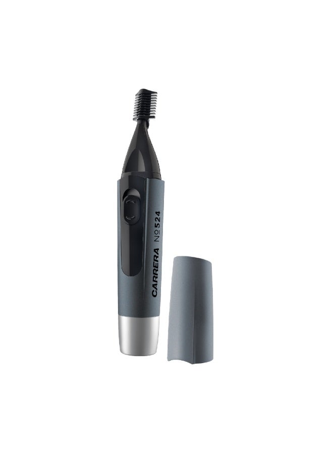 CRR524 Unisex Cosmetic Hair Trimmer, 0.4mm Precision Cut, Integrated Spotlight, Cordless & Portable, Battery Powered, For Nose Hair, Upper Lips, Ear, Eyebrow, Sideburns & Facial Hair, 2 Years Warranty
