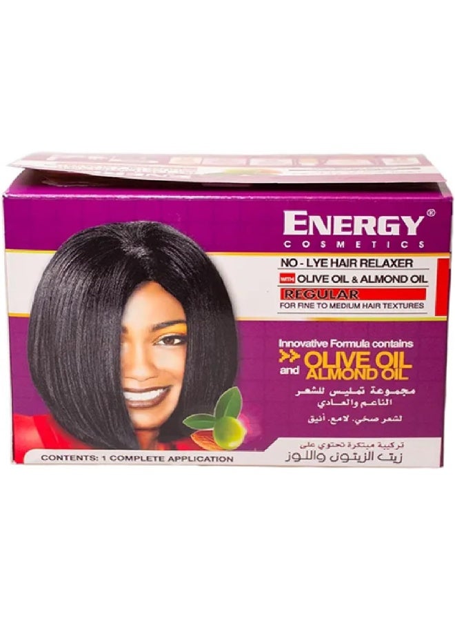 Energy No Lye Hair Relaxer Kit â€“ Regular Strength with Olive & Almond Oil