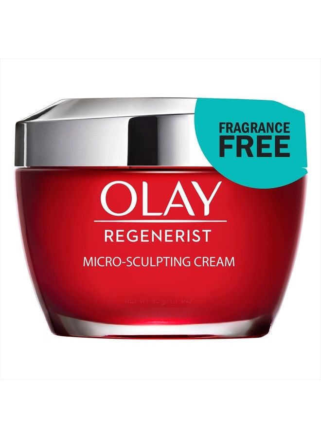 Regenerist Micro-Sculpting Cream Face Moisturizer with Hyaluronic Acid & Niacinamide, Fragrance-Free, 1.7 oz