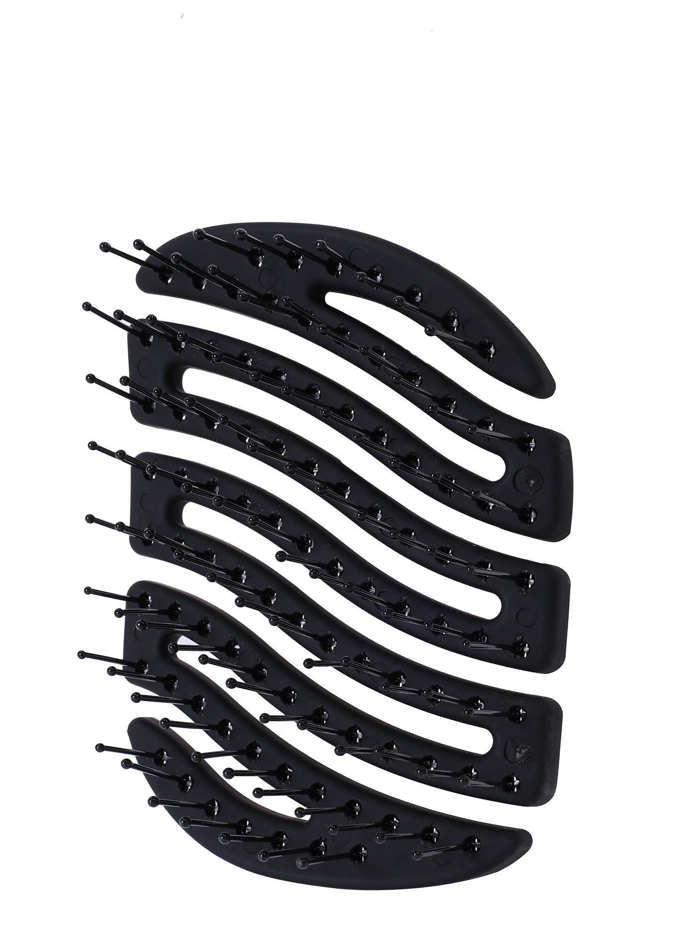 Sister Young MILA NV BLACK - Mini Hair Brush for Women & Men | Compact Travel Hairbrush for Wet & Dry Hair | Detangling Paddle Brush for Thick, Curly & Straight Hair