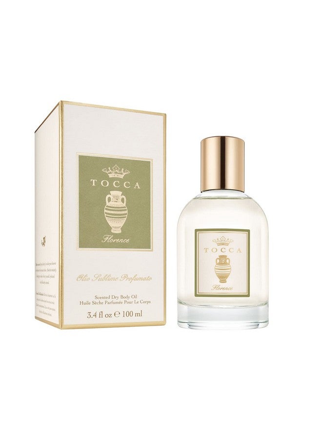 Florence Scented Dry Body Oil 3.4 Fl Ozolio Sublime Profumato Body Fragrance Featuring Bergamot Pear & Gardenia