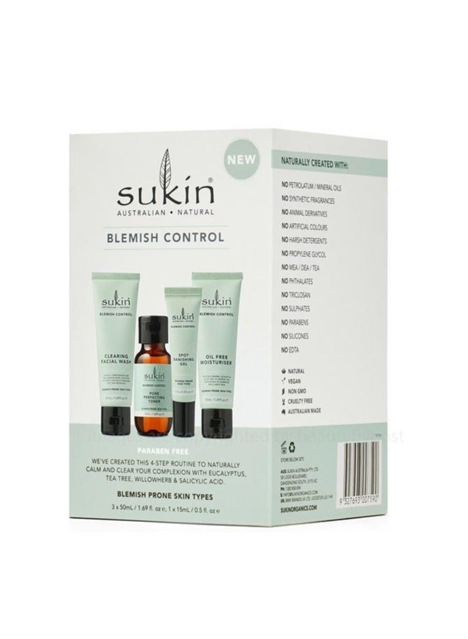 Sukin Blemish Control 4 Step Blemish Prone Skin Types