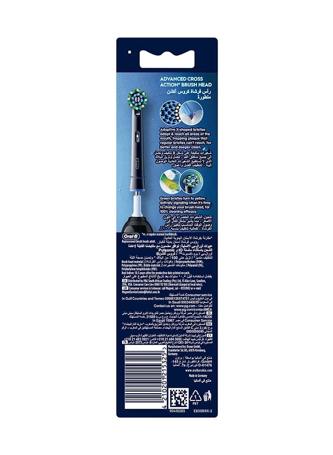 CrossAction Electric Toothbrush Replacement Heads Black 2 Pieces - image 3