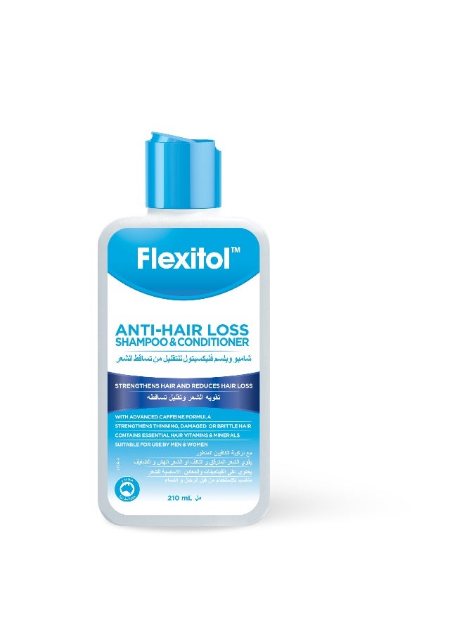 Flexitol Anti-Hair Loss Shampoo & Conditioner for Hair Fall Control & Healthy Scalp – 210ml