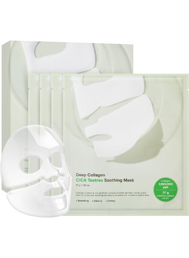 Deep Collagen Cica Teatree Soothing Mask 37g*4ea