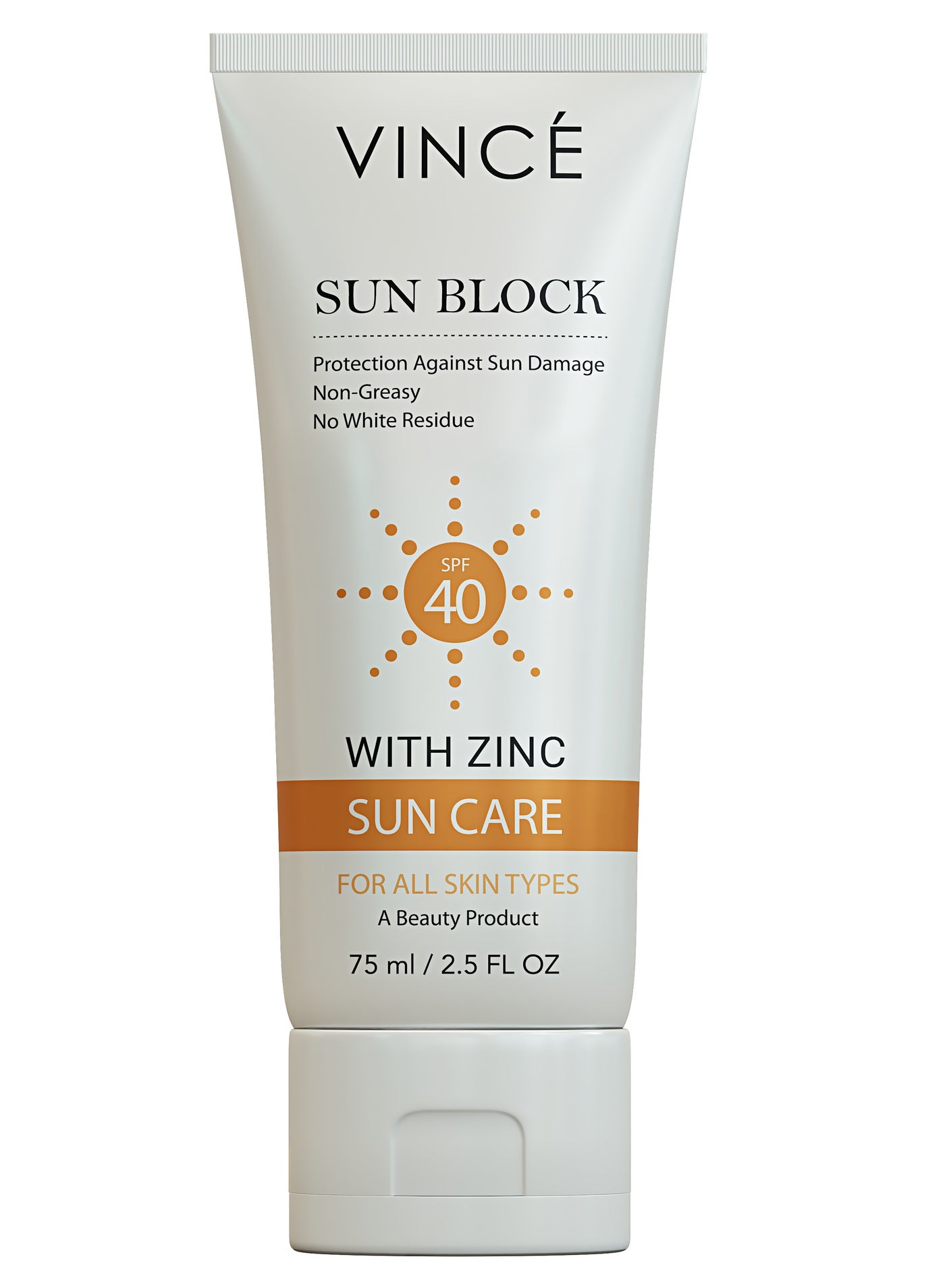 Sunblock SPF 40 – Broad-Spectrum Protection against Sun’s Harmful UVA/UVB Rays, Pollution & Infrared – Hydrates, Soothes & Prevents Premature Aging – Lightweight, No White Cast, 75ml