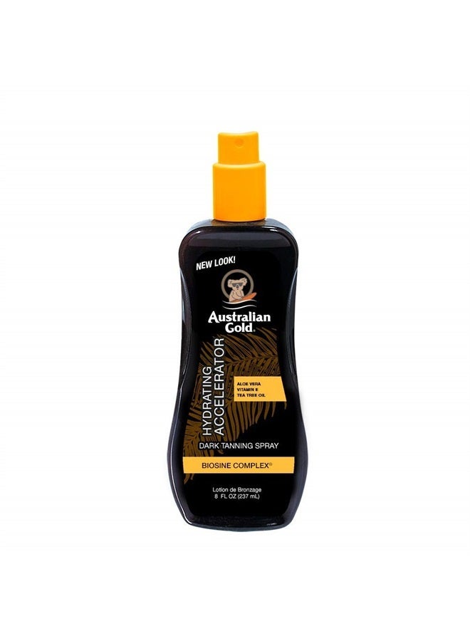 Dark Tanning Accelerator Spray Gel, 8 Ounce | Moisturize & Hydrate Skin | New Packaging Same Great Formula (a70003)