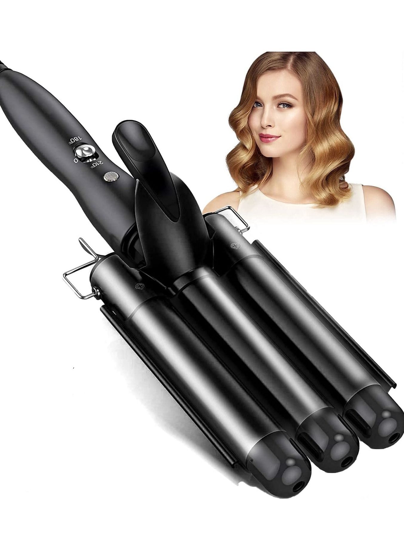 3 Barrel Hair Curling Iron 25mm Ceramic Hair Curlers for Deep Waves