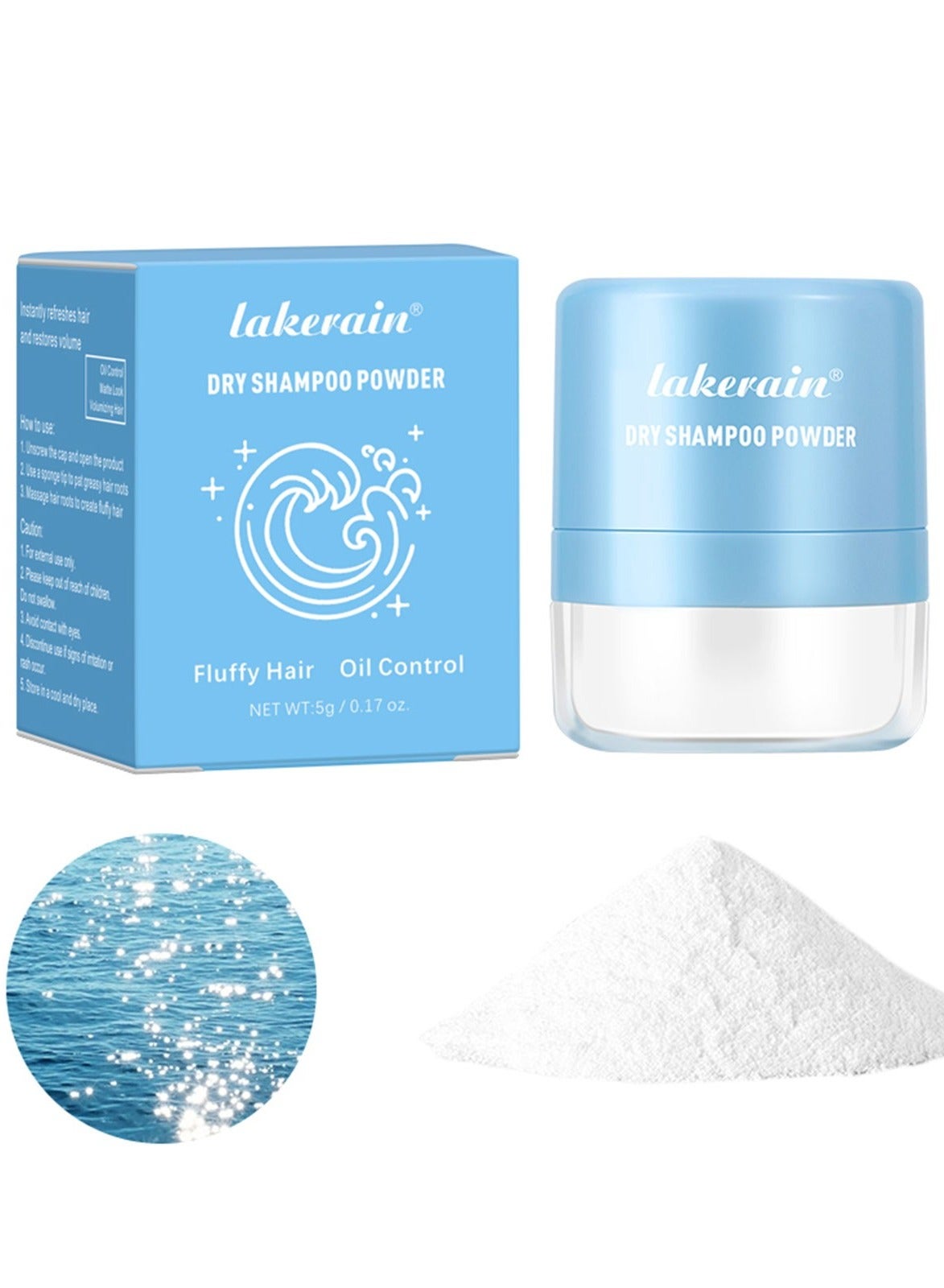Dry Shampoo Powder Dry Shampoo Control Hair Oil Refresh Hair Fragrance and Volumizes Hair Volumizing Dry Shampoo Powder for Fluffy Hair Easy to Use Shampoo Ocean Fragrance 03