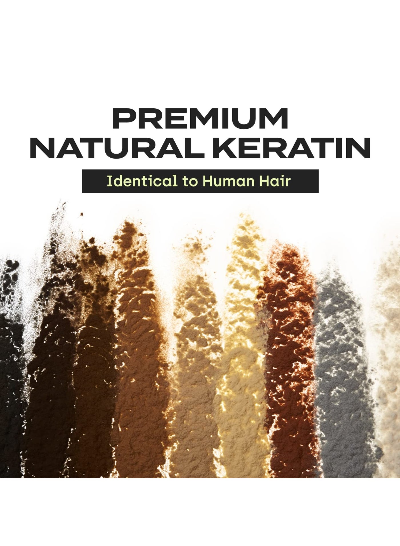 Hair Building Fibers Instant Hair Concealer for Thinning Hair, Hair Fiber for Men & Women, Texture Powder with Natural Keratin, Long-Lasting Hair Color Light Brown - 3g - image 2