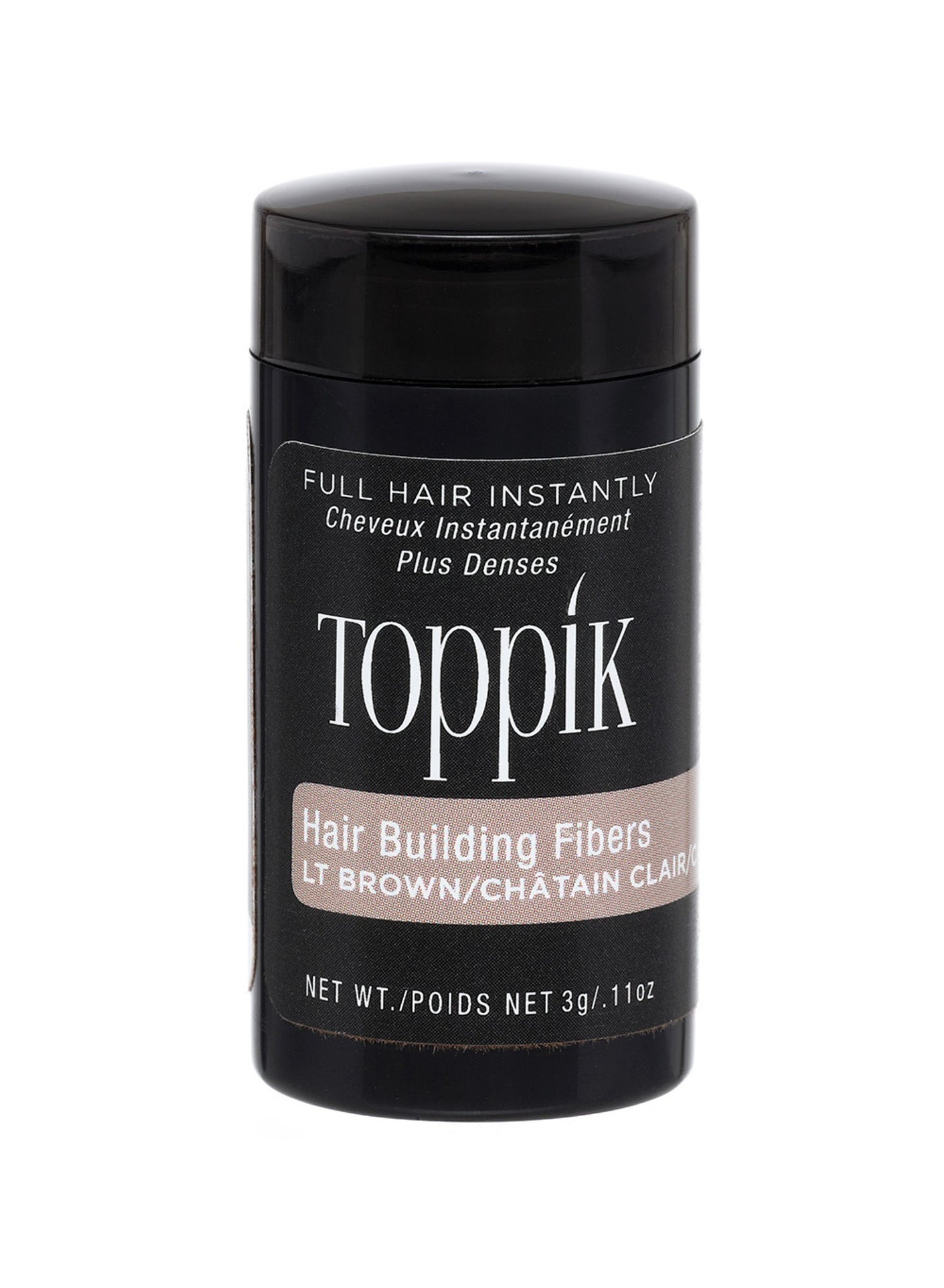 Hair Building Fibers Instant Hair Concealer for Thinning Hair, Hair Fiber for Men & Women, Texture Powder with Natural Keratin, Long-Lasting Hair Color Light Brown - 3g