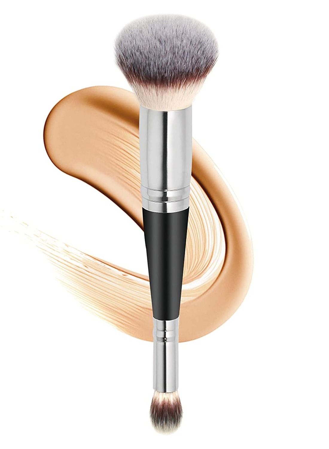 Makeup Brushes Dual-ended Foundation Brush Concealer Brush Perfect for Any Look Hair Rounded Taperd Brush Ideal for Liquid