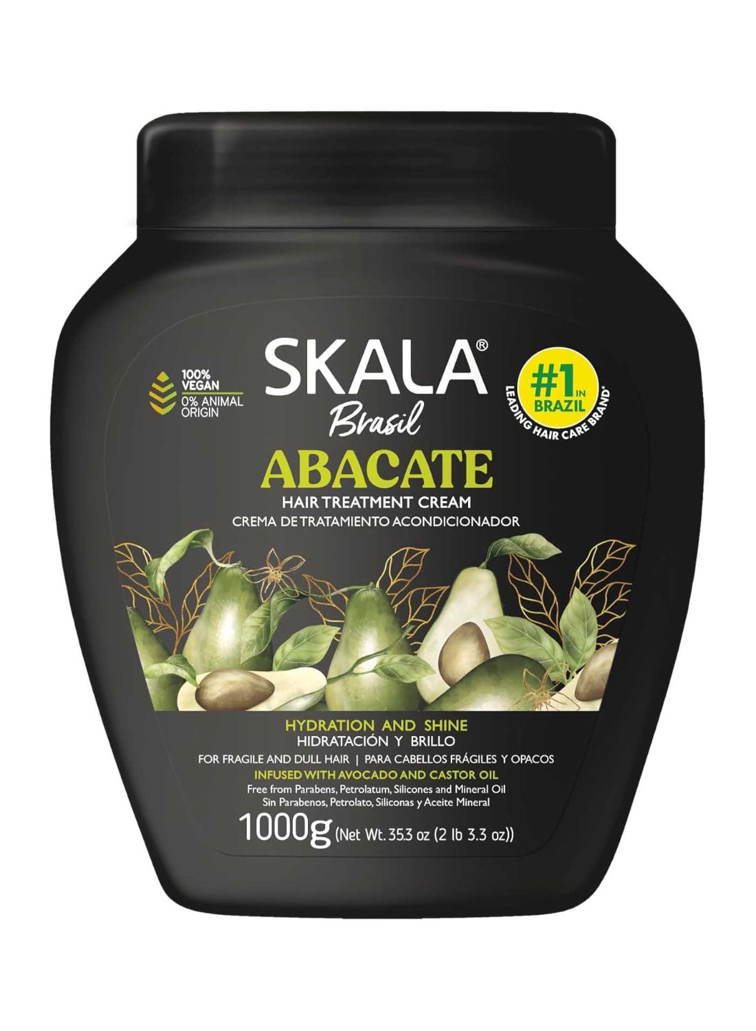 Expert Avocado Cream And Castor Oil Moisturizer For Dull And Weak Hair I Hydration and Shine I 1000 g