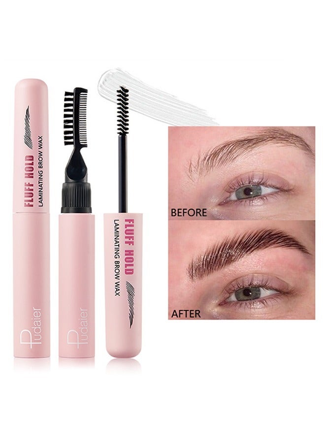 Laminating Brow Wax- Fluffy Brows Clear Brow Gel, No Sticky,Long Lasting Eyebrow Setting Gel,Healthy Waterproof Eyebrow Gel Brow Lamination Effect 8g