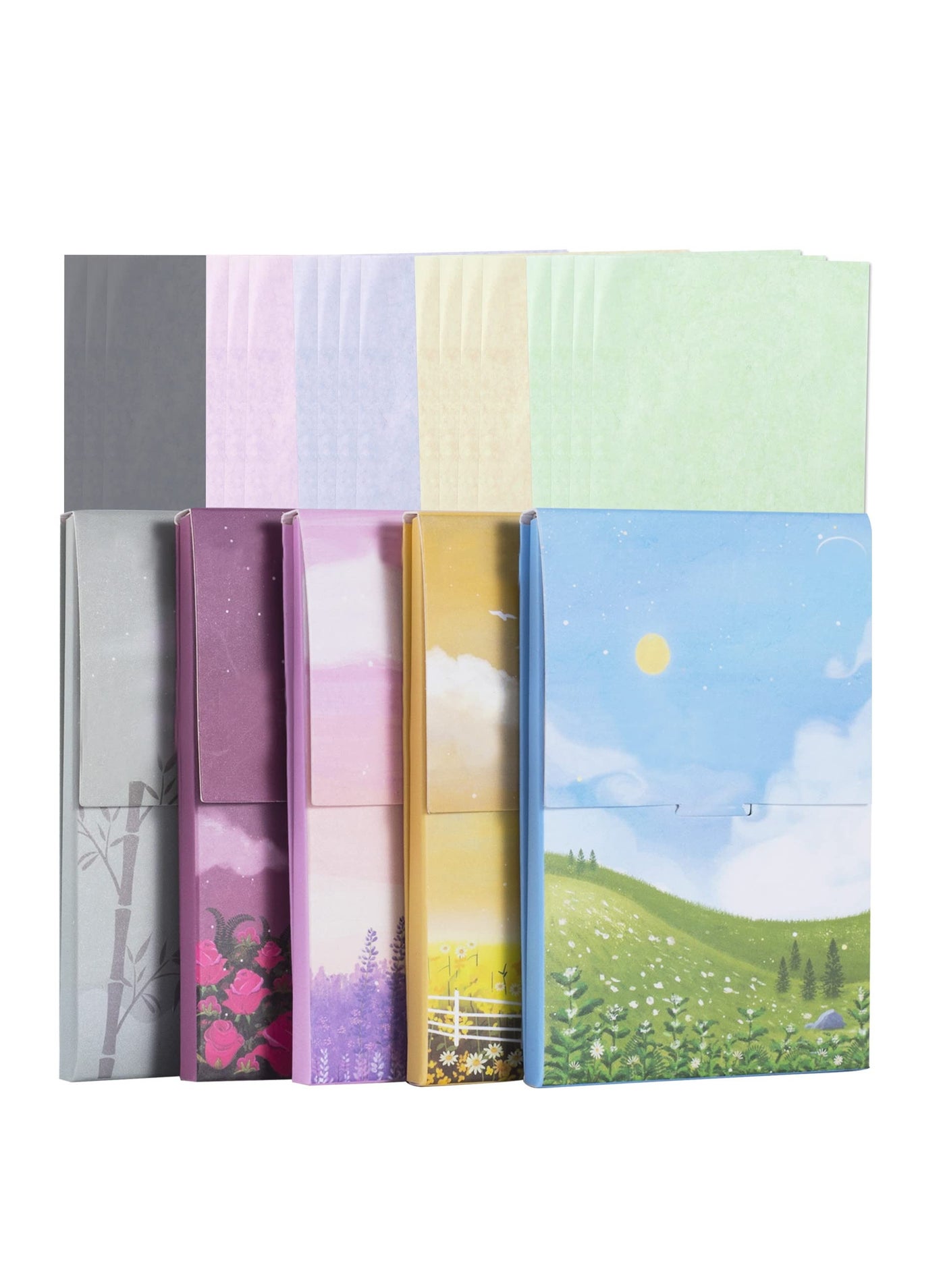 5 Boxes Oil Blotting Sheets, (500 Sheets total), Face Oil Control Film Oil-Absorbing Paper for Men Women