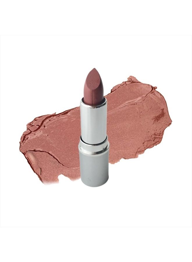 Truly Natural Long Lasting Lipstick, Paradise (slight shimmer light pink, peach & mauve undertones) Naturally Hydrating - Vegan, Gluten Free & Cruelty Free, 0.13 oz / 3.8 g