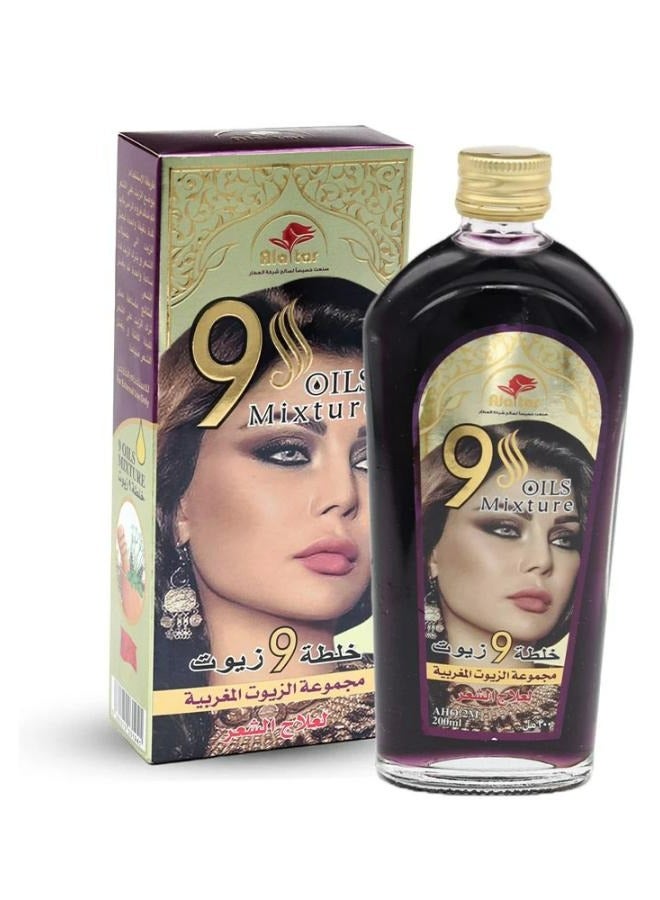 9 Oils Mixture of Moroccan Oils for Hair Treatment 200 ML
