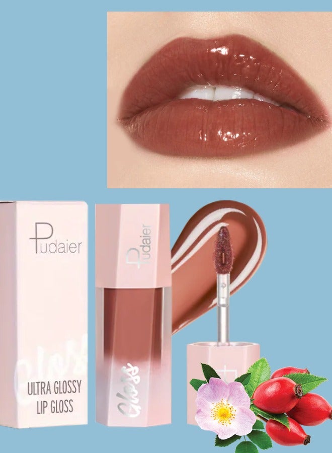 Ultra Glossy Lip Gloss Diamond Matte Lip Oil Gloss Glitter Metallic Liquid Lipstick Glitter Shimmer Lip Glaze |Shimmery Finish High Pigment Long Lasting Lip Gloss Tint Makeup 05