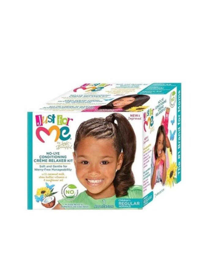 Soft Beautiful Lye Children's Regular Conditioning and Cream Relaxer Kit
