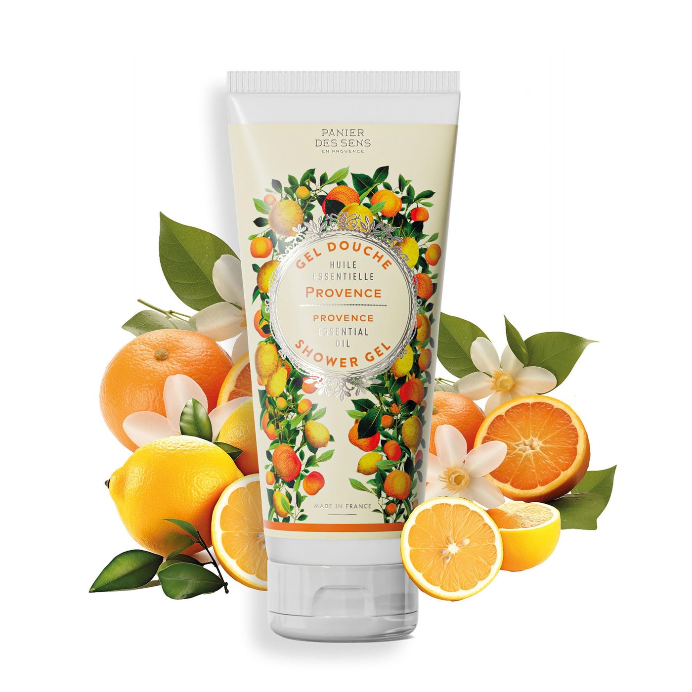 Panier des Sens - Provence Moisturizing Body Wash for Women & Men - Gentle Shower Gel with 96% Natural Ingredients for Normal, Sensitive Skin - Body Care Made in France, SLS Free, Vegan - 6.8 Floz