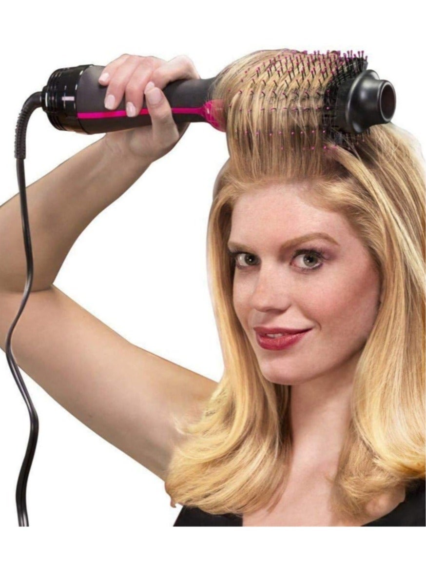 2 in 1 Multifunctional Hair Dryer Volumizer Rotating Hot Hair Brush Curler Roller Rotate Styler Comb Styling Curling Iron
