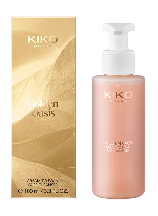 Golden Oasis Cream To Foam Face Cleanser 01