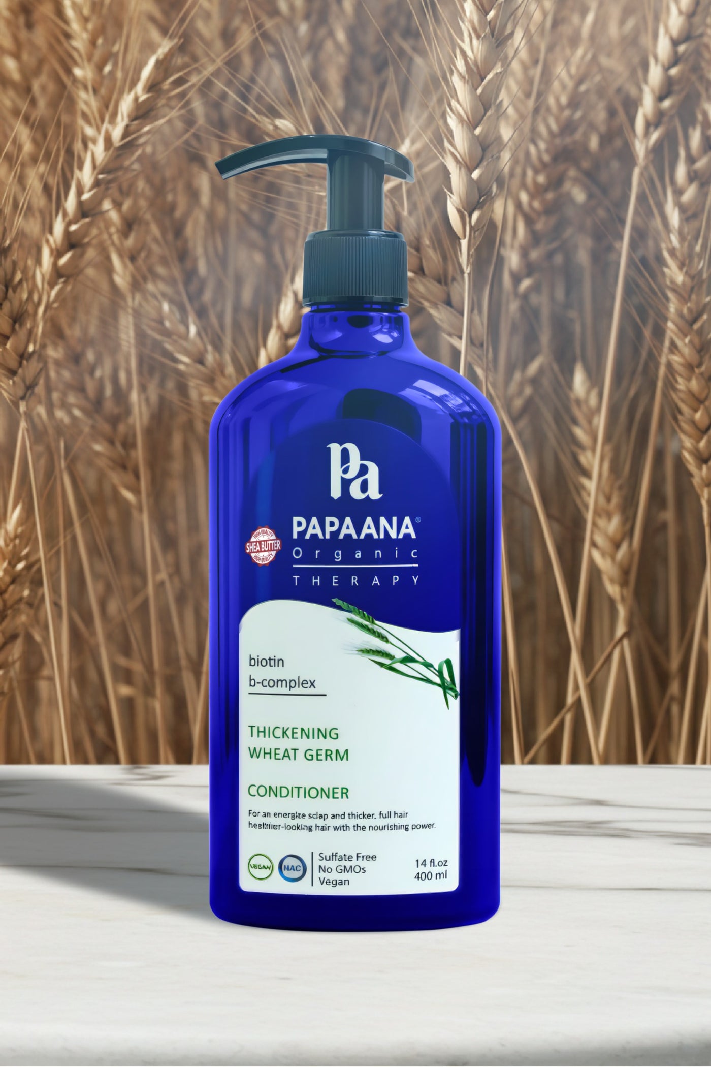 Thickening Wheat Germ Conditioner with Shea Butter – 400ml, Strengthens & Thickens for Fuller, Healthier Hair