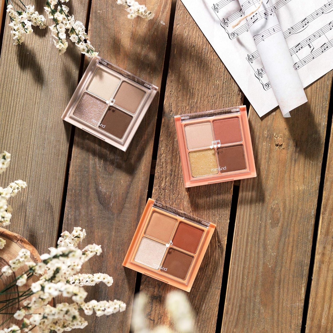 rom&nd Better Than Eyes Eyeshadow Palette - Dry Apple Blossom - image 4