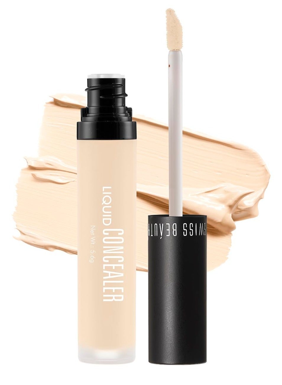 Swiss Beauty Liquid Light Weight Concealer With Full Coverage Easily Blendable Concealer For Face Makeup With Matte Finish Shade Creamy Beige 6g