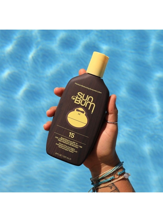 Original SPF 15 Sunscreen Lotion | Vegan and Hawaii 104 Reef Act Compliant (Octinoxate & Oxybenzone Free) Broad Spectrum Moisturizing UVA/UVB Sunscreen with Vitamin E | 8 oz