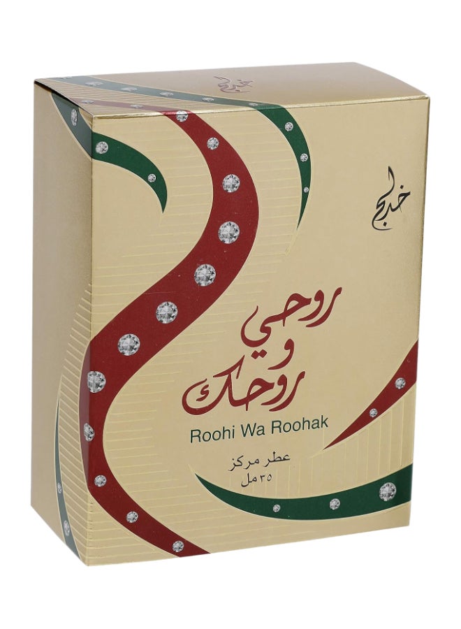 Roohi Wa Roohak Gold Concentrated Perfume Oil 20 Ml Pacakging May Vary