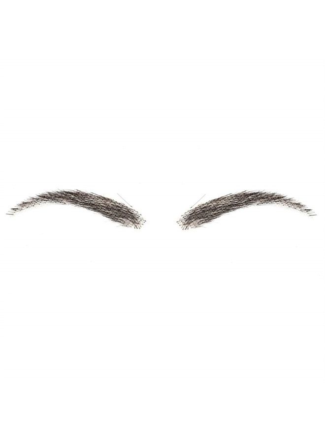 MMB2-1B Human Hair Artificial Handmade Crochet Invisible Realistic Natural Fake Eyebrows