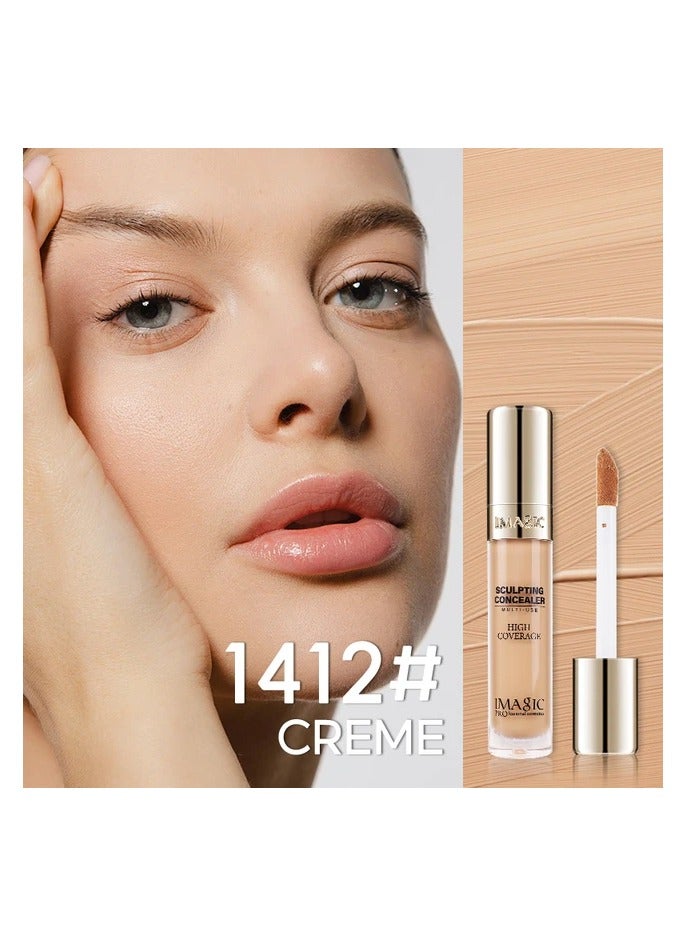 IMAGIC 6 Colors Sculpting Concealer Palette | Full-Coverage, Multi-Use Cream Concealer | Contour, Highlight & Correct for Flawless Skin (CREME)