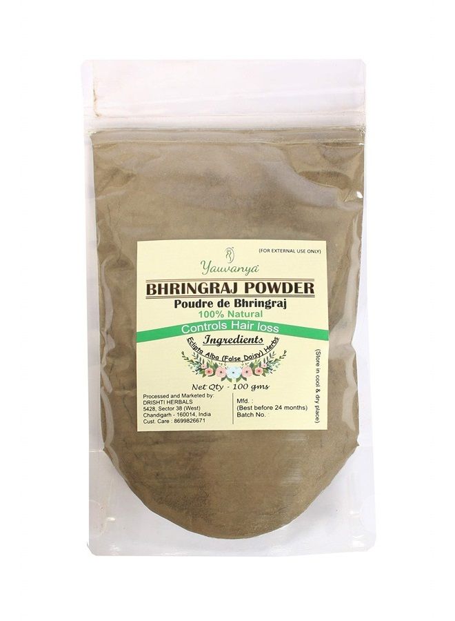 Pure Bhringraj (Eclipta Alba/False Daisy) Powder for Hair - 100gms