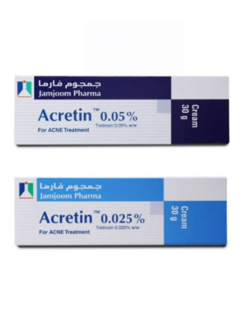 Acretin Ance Cream 0.025% With 0.05% 30g
