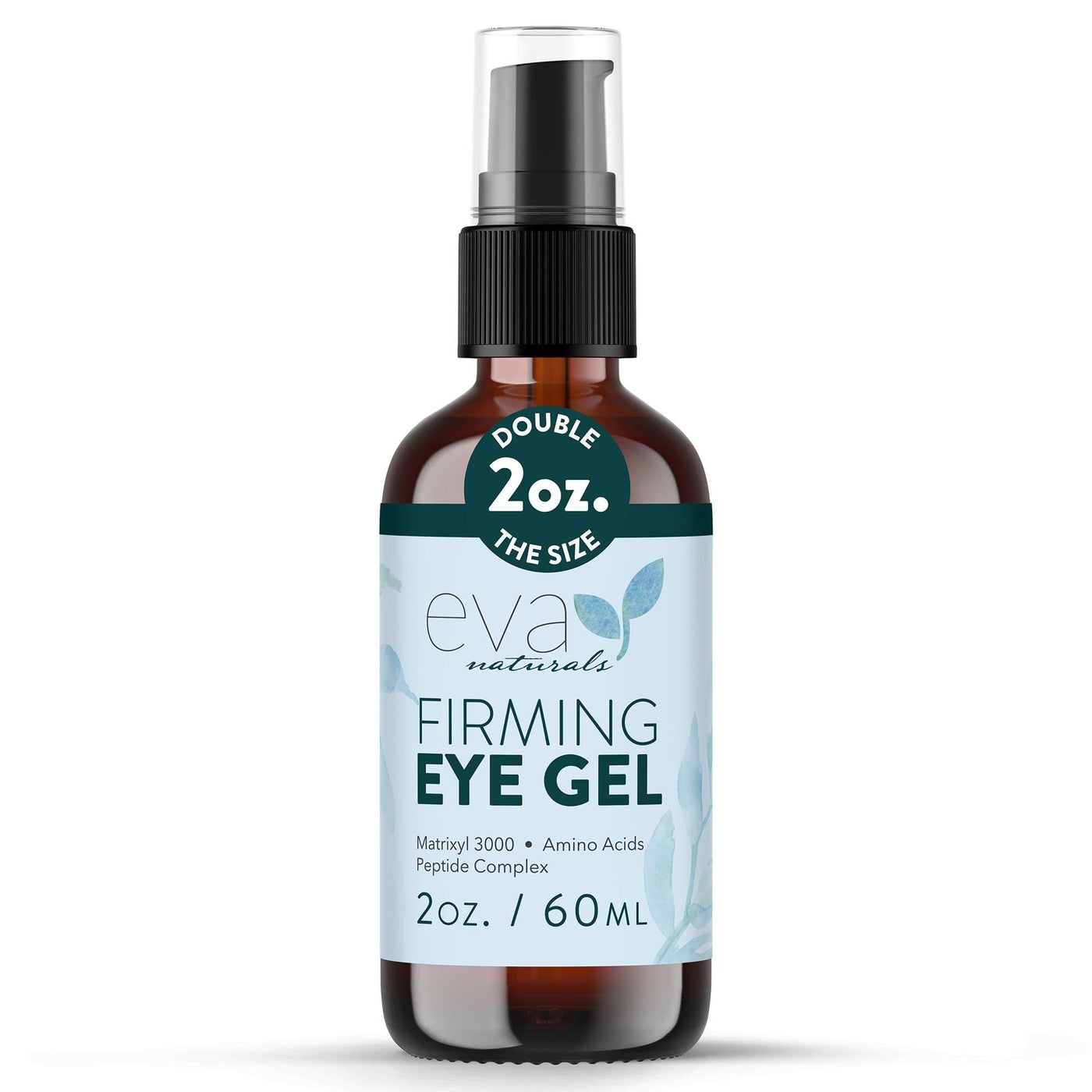 Eva Naturals Eye Gel for Dark Circles, Bags & Puffiness â€“ Anti-Aging Serum with Peptides, Hyaluronic Acid & Botanicals â€“ Firming Under Eye Treatment for Wrinkles, Fine Lines & Tired Skin â€“ 2 oz