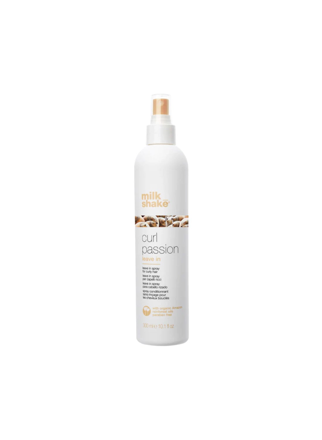 Curl Passion Leave-In Spray – Paraben-Free Leave-In Conditioner for Curly Hair with Organic Pracaxi & Babassu Oils – Anti-Frizz, Hydrating, Softening & Defining Formula with Quinoa & Milk Proteins for Bouncy, Long-Lasting Curls, 300ml